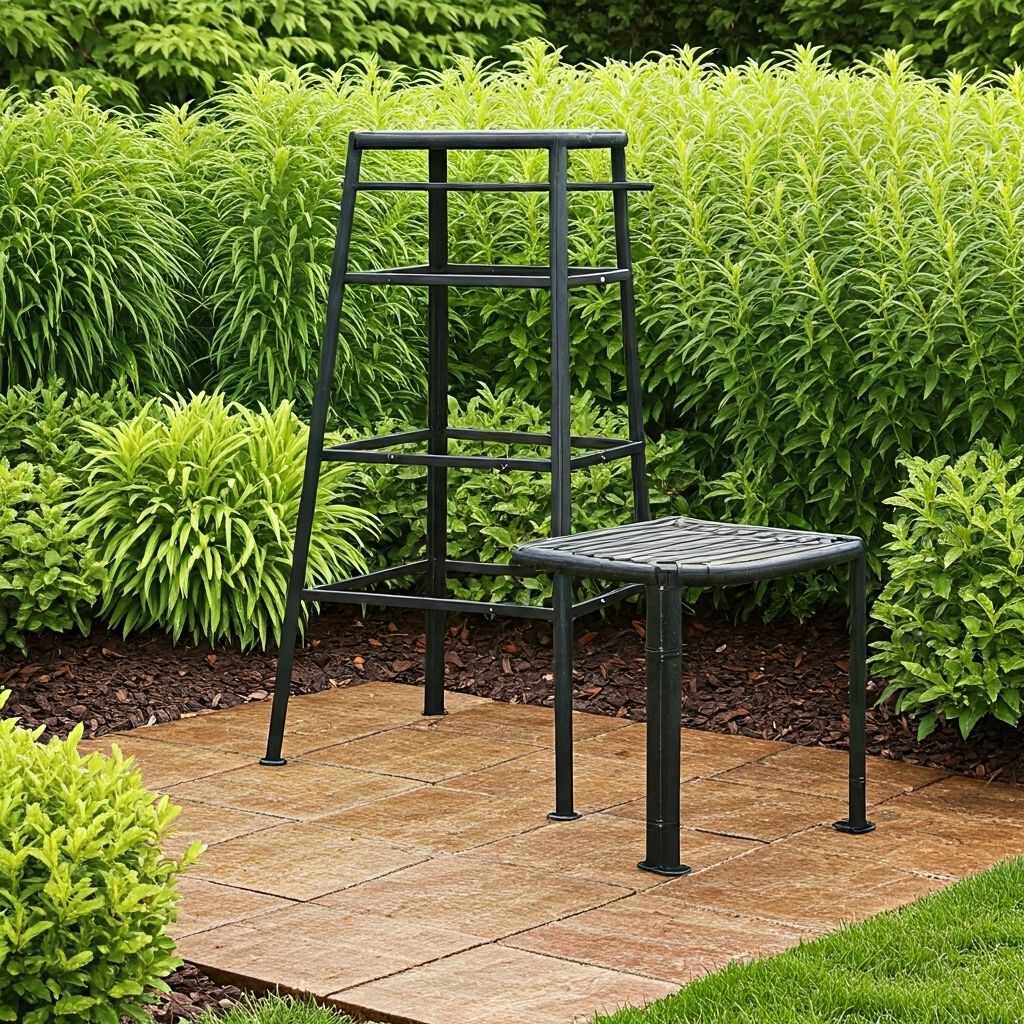 Weather-resistant plant stands in monsoon
